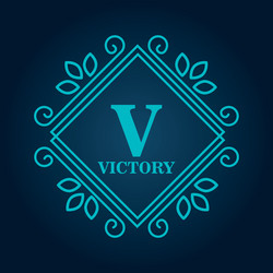 monogram background design vector image