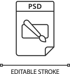 psd file linear icon layered image format vector