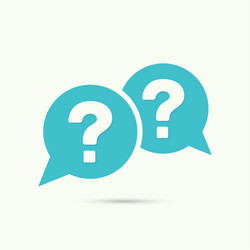 Question Mark Icon - Query Symbol vector image