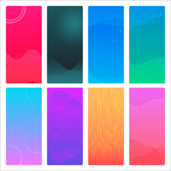 Abstract line waves with colorful gradient Vector Image