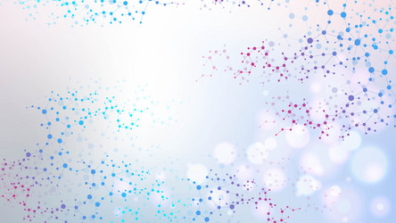 structure molecule and communication dna atom vector image