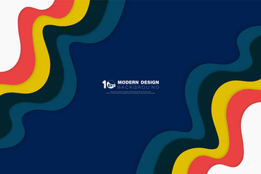 abstract colorful wavy pattern design movement vector image