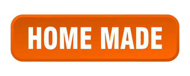 home made button square 3d push vector image