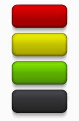 modern colorful web buttons set vector image