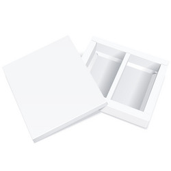 open empty blank box vector image