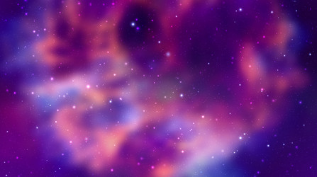 space background with realistic nebula vector image
