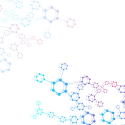 structure molecule and communication dna atom vector image