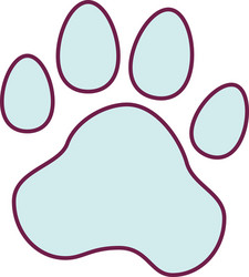 animal foot print icon vector