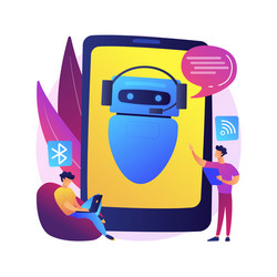 chatbot virtual assistant abstract concept vector image