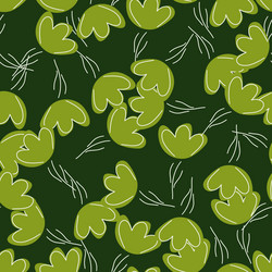 decorative seamless pattern with contoured random vector image