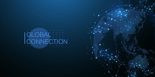 Global Network Connection vector image