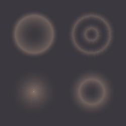 Halftone Circle Pattern vector image
