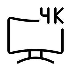 high-resolution display for clear visuals vector image