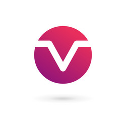 Letter v mosaic logo icon design template elements