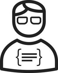 programmer vector image