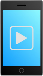 Smartphone video vector