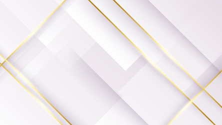Abstract luxury white and gold shapes background Vector Image