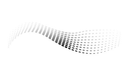 dotted halftone waves flowing wavy lines pattern vector image