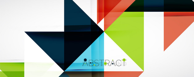 Geometric abstract background techno color vector