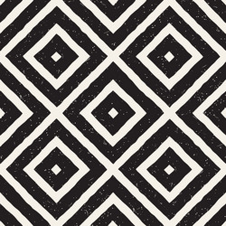 hand drawn seamless repeating pattern with lines vector image