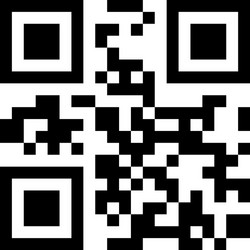 sample qr code isolated on white background flat vector image
