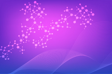 structure molecule and communication dna atom vector image