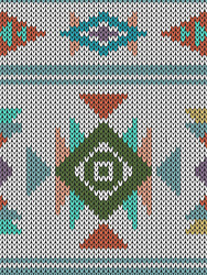 Abstract Knitted Pattern vector image