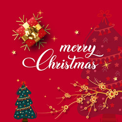 christmas day celebration social banner Vector Image