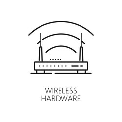 electronics wireless hardware and software icon vector image
