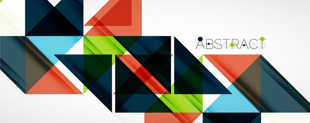 geometric abstract background techno color vector image