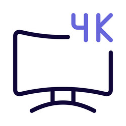 high-resolution display for clear visuals vector image