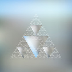 triangular pattern with the reflection vector image