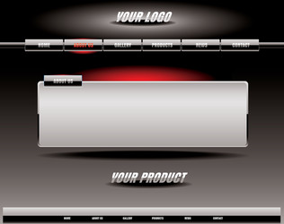 Website Header Template vector image