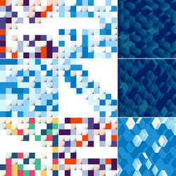 abstract colorful square background vector image