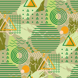 abstract memphis style seamless pattern vector image