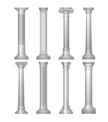 Antique white columns greek and roman Royalty Free Vector