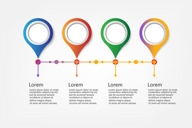business data visualization process chart vector image
