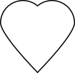 Linear heart icon vector