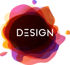abstract brush element graphic design template vector image