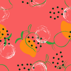 Abstract mango pattern vector