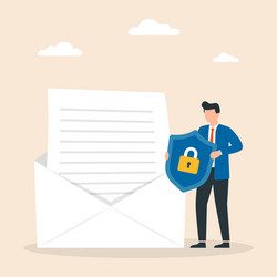 concept encryption emails internet data vector image
