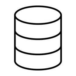 database line icon simple minimal 96x96 pictograph vector image