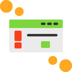 dialog box warning flat style icon design vector image