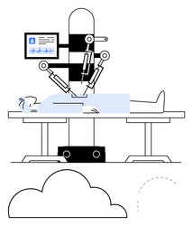 robotic surgical system operating on patient vector image