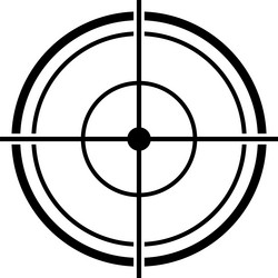 sniper scope crosshair targeting aim pointer vector image