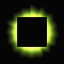 square illuminate light frame with color gradient vector image