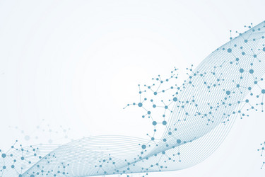 structure molecule and communication dna atom vector image
