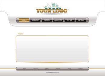 Website Layout Template vector image