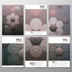 abstract pattern on blurred hexagonal background vector image