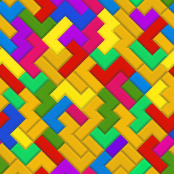 abstract seamless pattern of blocks vector image